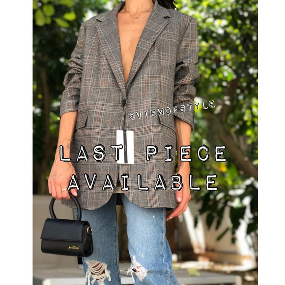 Zara Jackets & Blazers - Zara plaid single button blazer 🍂